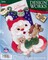DIY Design Works Santa with Toys Horse Holiday Christmas Felt Stocking Kit 5253